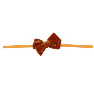 Mustard Velvet Napkin Bow Ties – Set of 6
