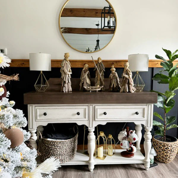 Set of 6 Driftwood Nativity Set