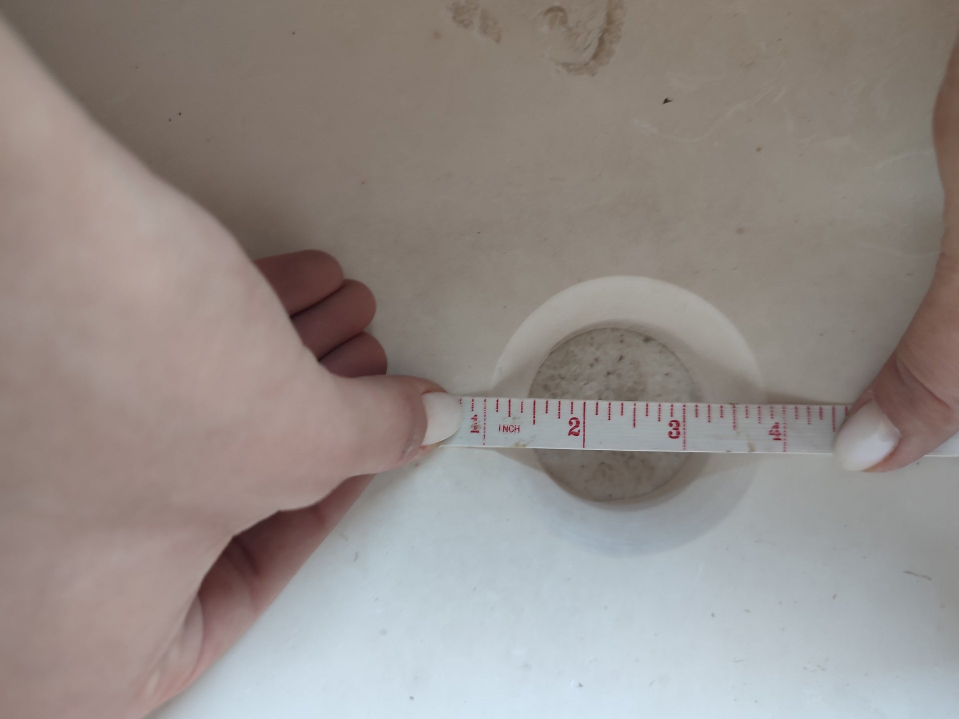 Natural Stone Round Classic Limestone Vessel Sink (D)17