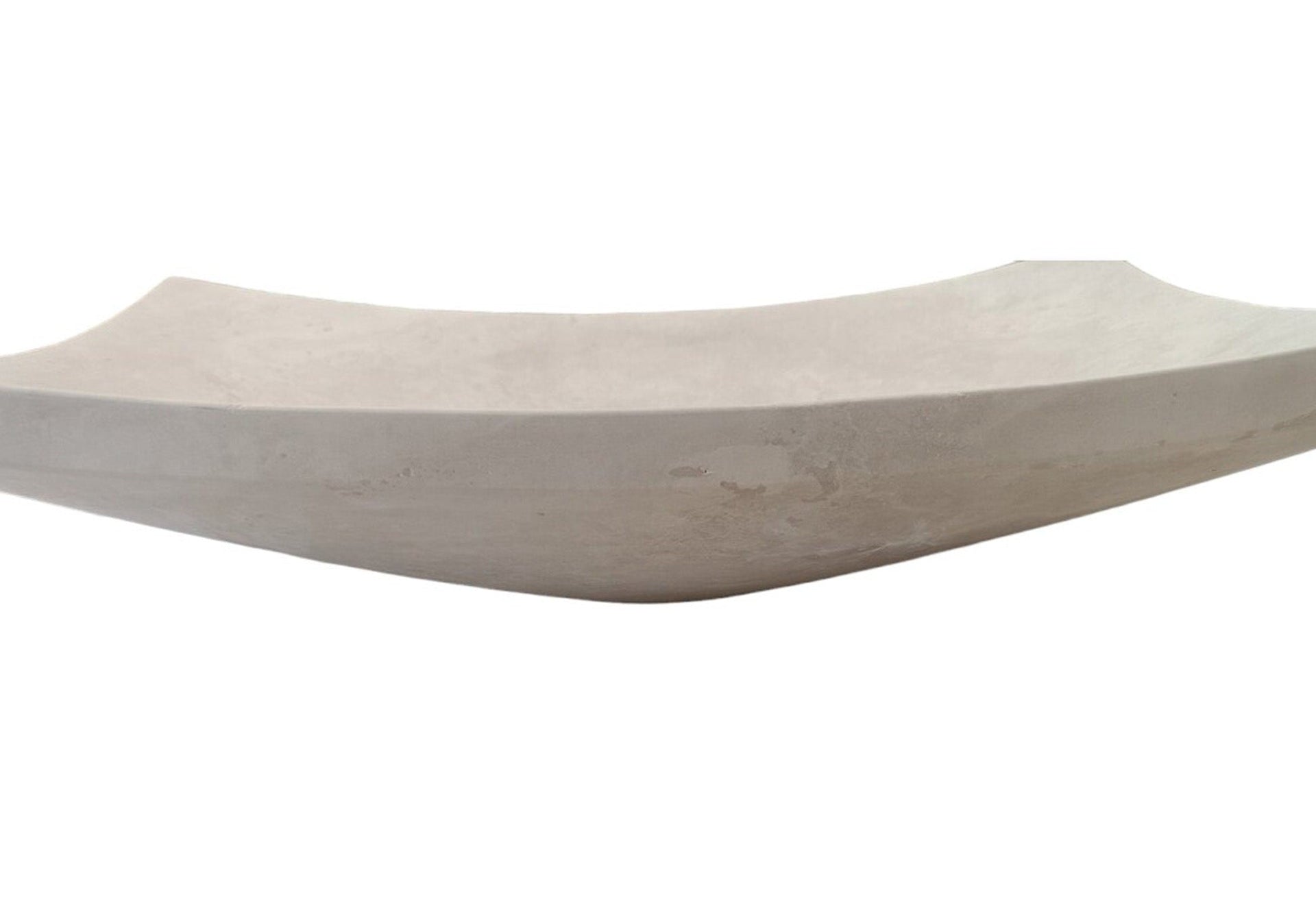 Natural Stone Light Travertine Unique Modern Special Design Customizable Vessel Sink (W)25.6