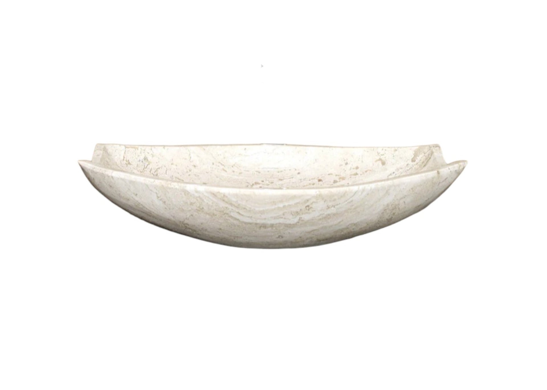 Natural Polished Stone Vessel Travertine Sink (W)20