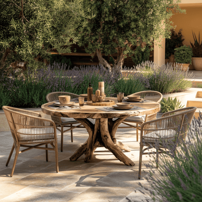 Natureroot Branchbase Solid Wood Round Dining Table