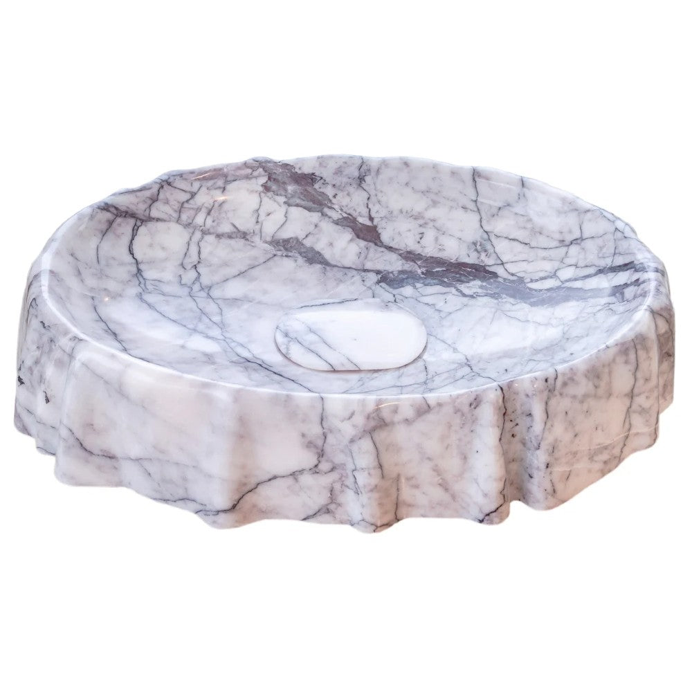 New York Marble Artistic Vessel Sink Polished (W)16