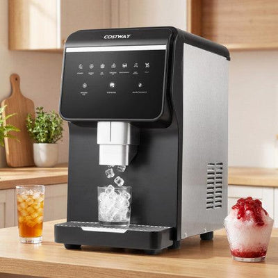 Nugget Ice Maker with Self Dispensing 80 LBS Per Day Chewable Pellet Ice Machine