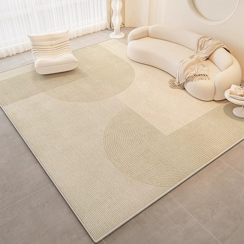 Cream Style Washable Erasable Waterproof Bedroom Classy Carpet