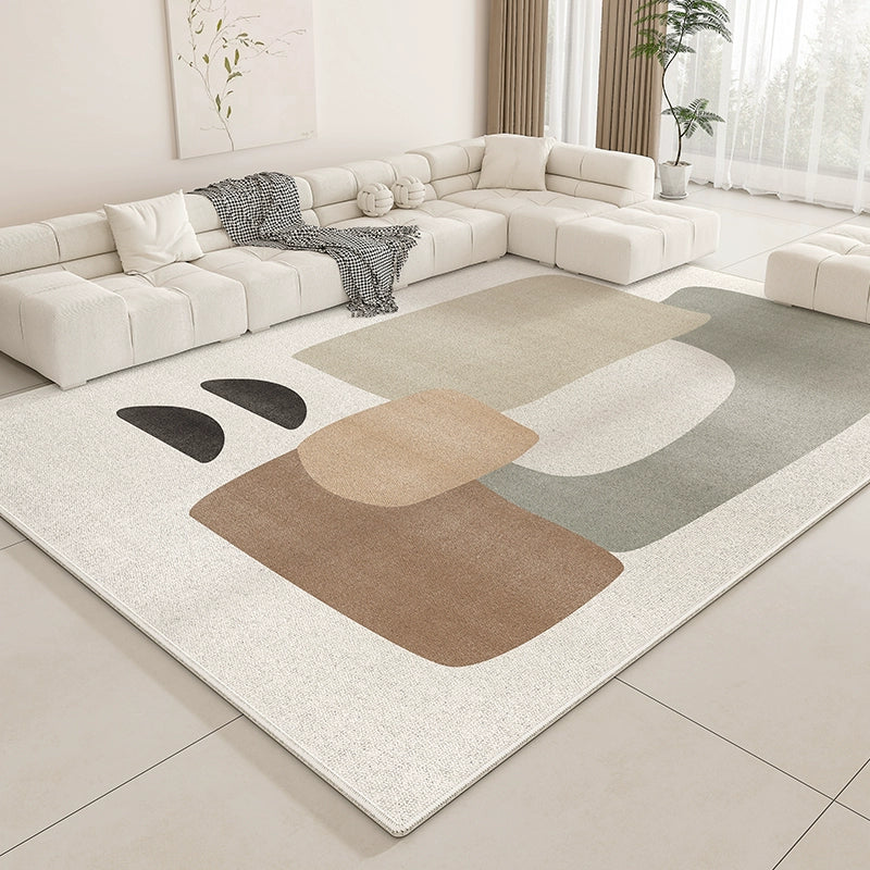 Cream Style Washable Erasable Waterproof Bedroom Classy Carpet
