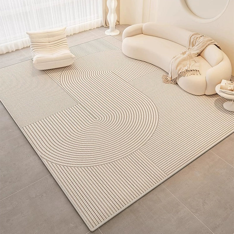 Cream Style Washable Erasable Waterproof Bedroom Classy Carpet