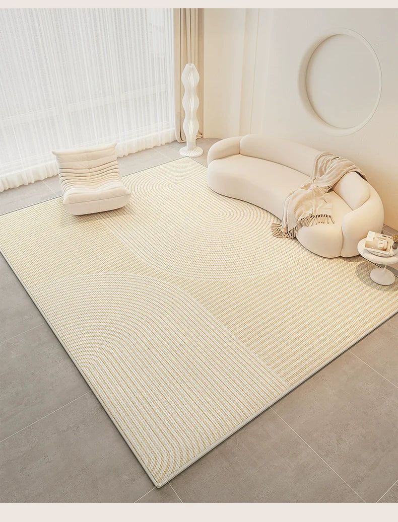 Cream Style Washable Erasable Waterproof Bedroom Classy Carpet