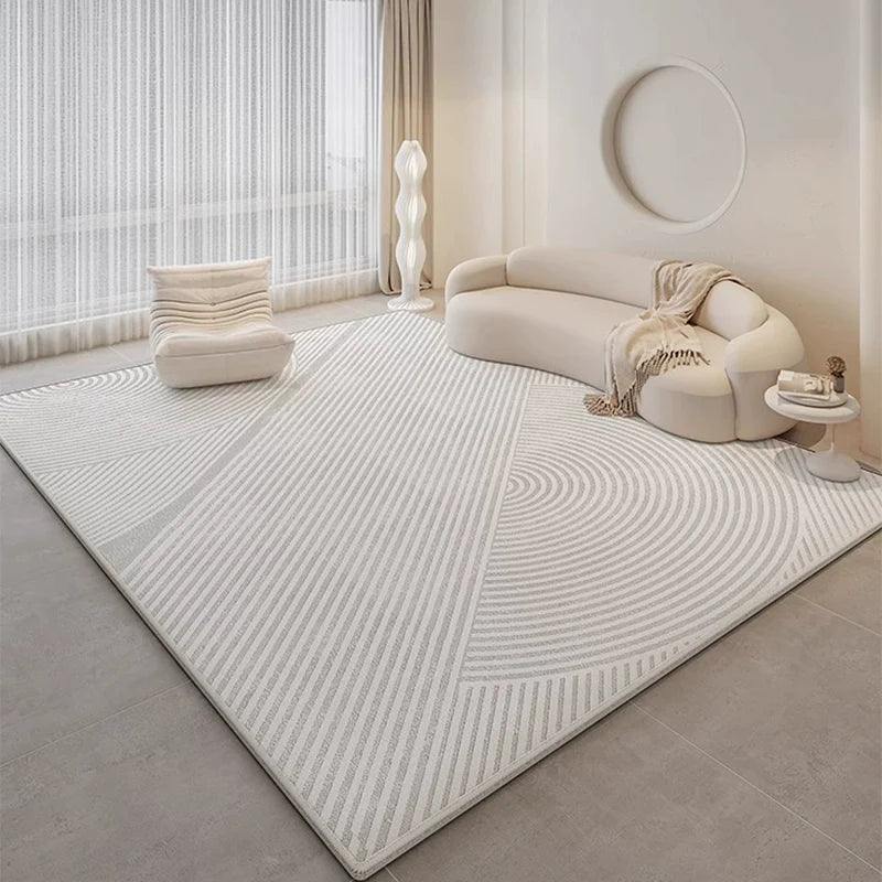 Cream Style Washable Erasable Waterproof Bedroom Classy Carpet
