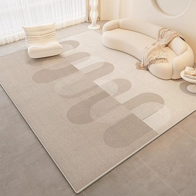 Cream Style Washable Erasable Waterproof Bedroom Classy Carpet