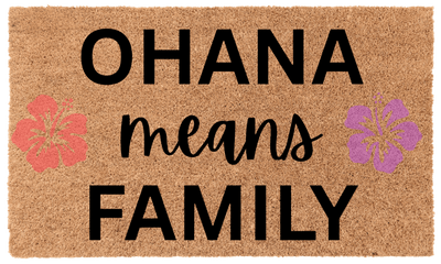 Ohana Means Family Coir Mat