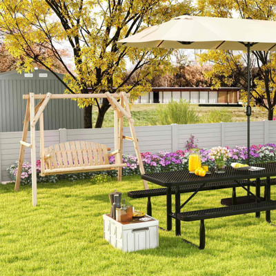Outdoor Living Ultimate 6-in-1 Combo Set: Garden Dining and Relaxation Bundle