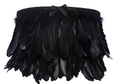 Zool Black Feather Lamp Shade (Spider)