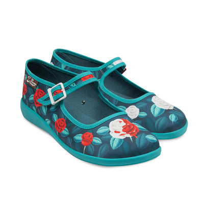 Paint The Roses Red Women's Mary Jane Flats