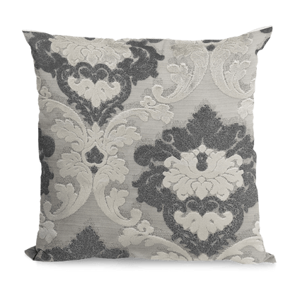 Leilani Fleurs Luxury Throw Pillow in Blue and Beige Tones