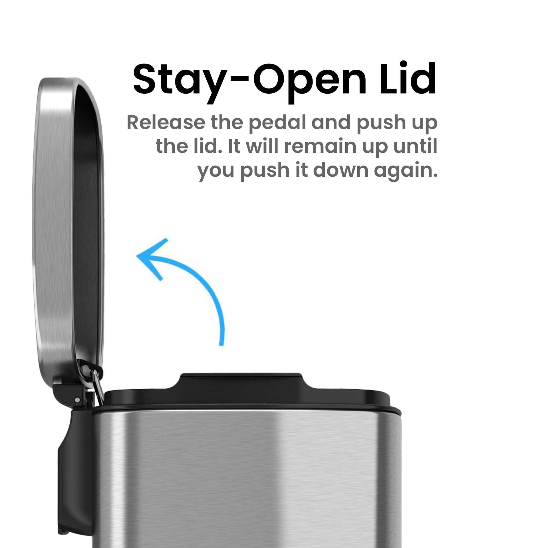1.32 Gallon / 5 Liter SoftStep Step Pedal Trash Can