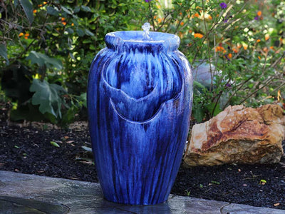 Tea Garden Fountain (Blossom Blue) By Plantatorem
