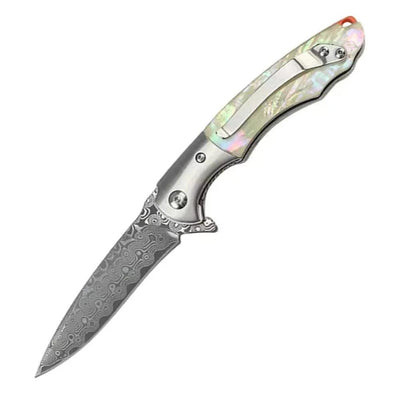 Pearl Japanese VG10 Pocket Knife with Clip & Mother of Pearl Handle