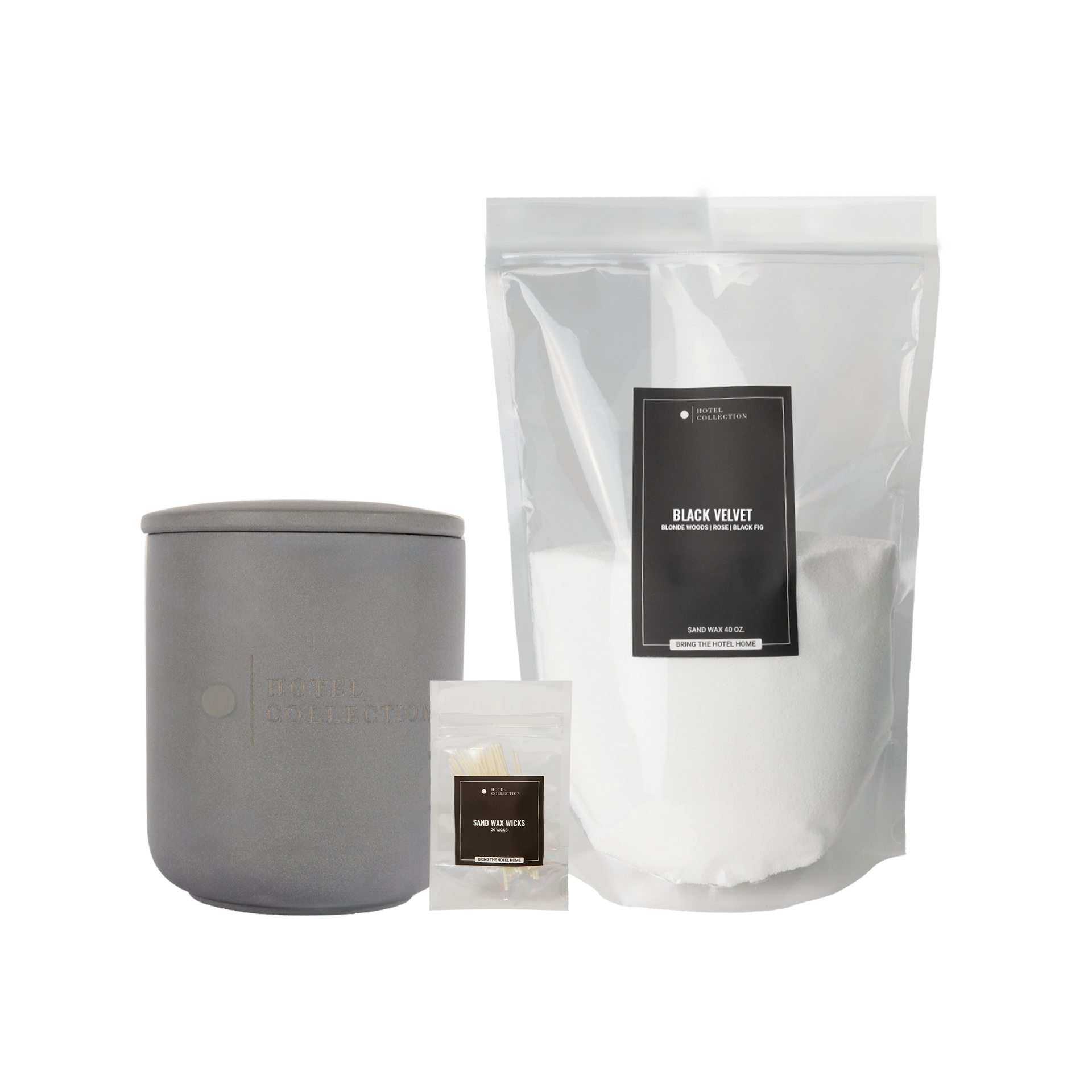 Petite Ceramic Sand Wax Set