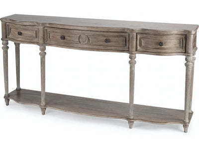 Peyton Console Table in Gray, Natural