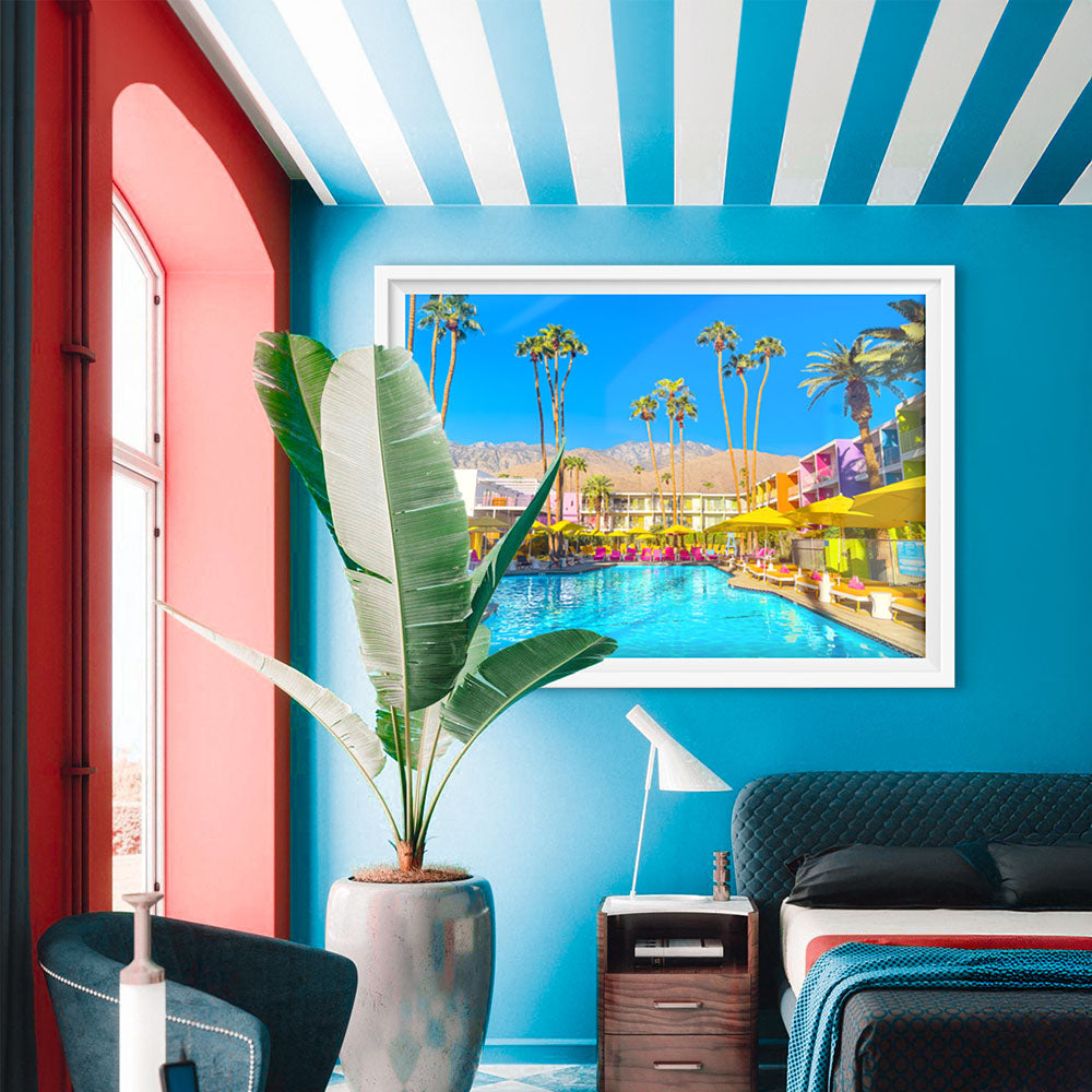 Pool Day Paradiso 2 - Paper Framed Wall Art