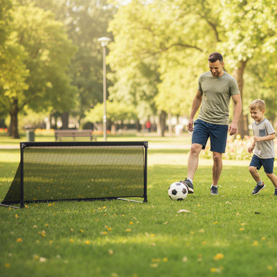Portable POP Up Toddler Soccer Net with Metal Frame-M