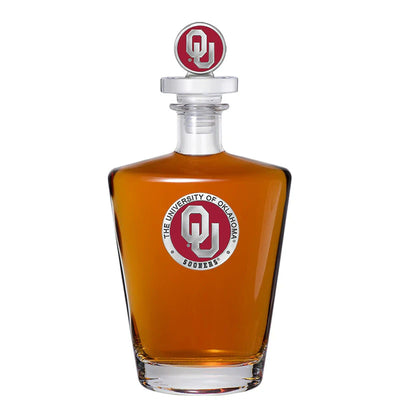 University of Oklahoma Royal Decanter with 3D Top