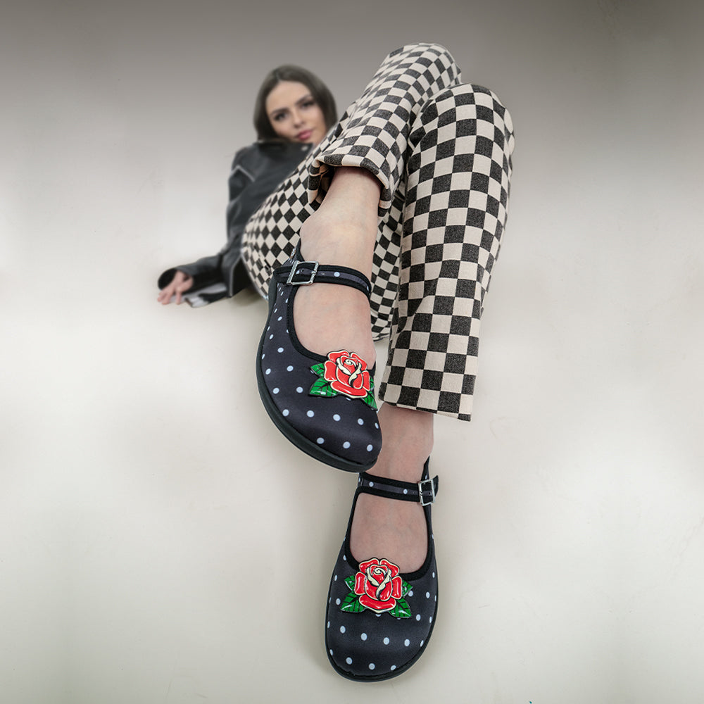 Chocolaticas® Rockabilly Women's Mary Jane Flat