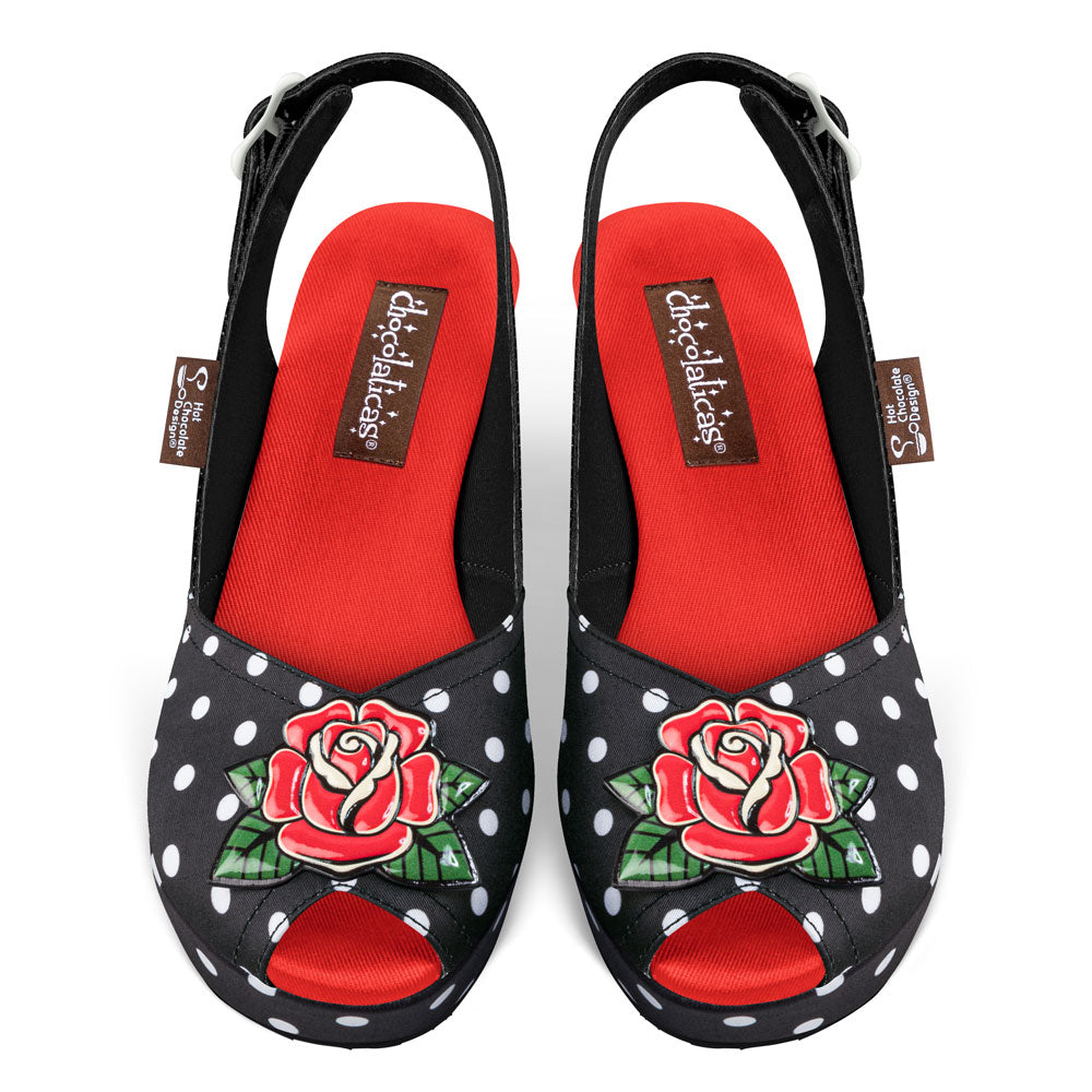 Chocolaticas® ROCKABILLY Women's Wedge Sandal