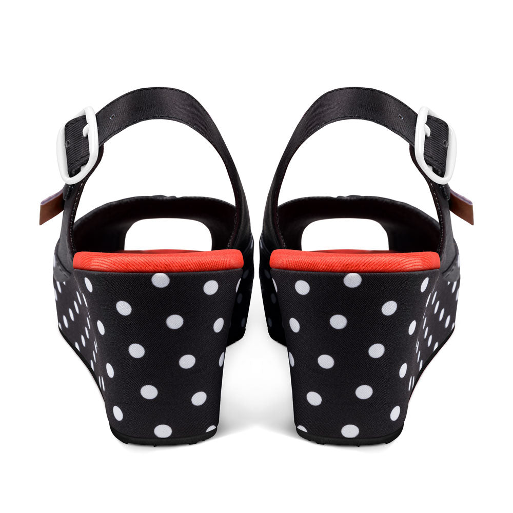 Chocolaticas® ROCKABILLY Women's Wedge Sandal