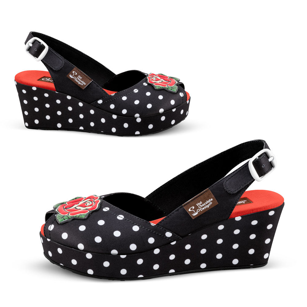 Chocolaticas® ROCKABILLY Women's Wedge Sandal