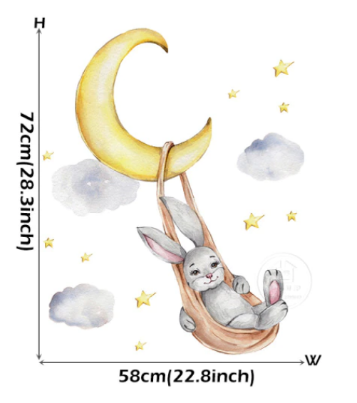 Baby Nursery Bunny Decals