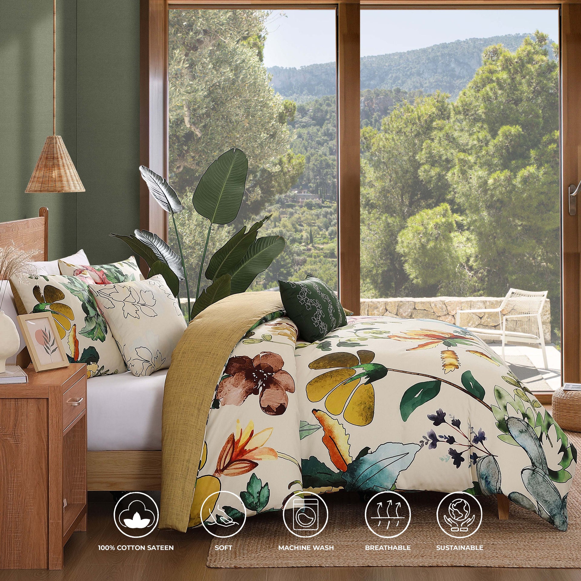 Radiance 5 Piece Reversible Comforter Set