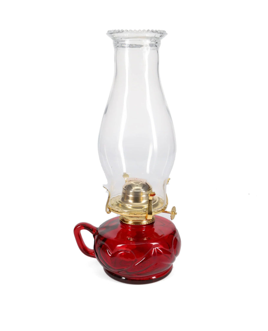 Red United Hearts Finger Lamp with Brass Plated Hardware