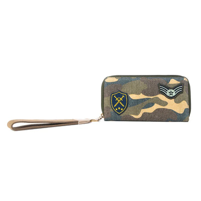 Myra Rangerโs Day Wallet in Moss Camo Green