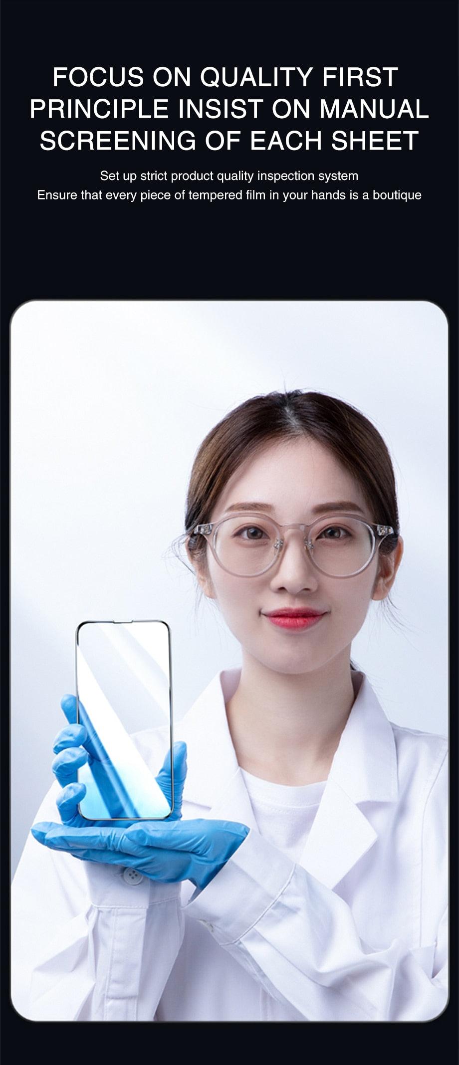 120D New upgrade Tempered Glass For iPhone 14 13 12 7 8 Plus Mini XR X XS Screen Protector For Iphone 14 13 12 11 Pro Max Glass Anti-Scratch HD Tempered Glass Screen Protector