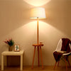 Nordic Vertical Floor Lamps Modern Solid Wood Table Simple Luminaires for Study Room Living Room Bedroom Bedside Standing Lights