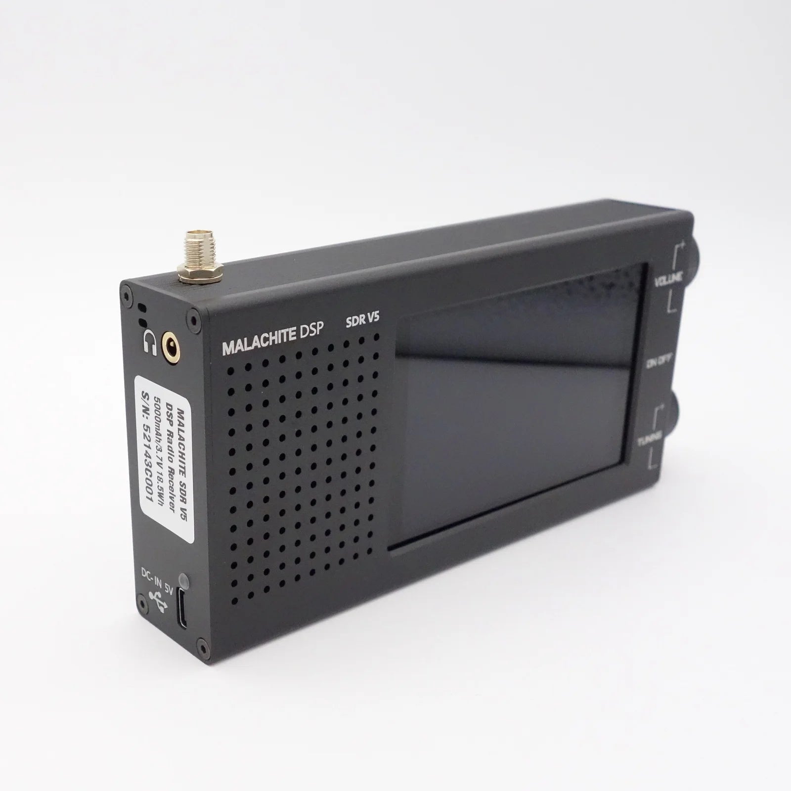 Malachite DSP SDR 1.10d Radio Receiver V5 With Optional Board Metal Case 5000mAh AM CW SSB NFM WFM