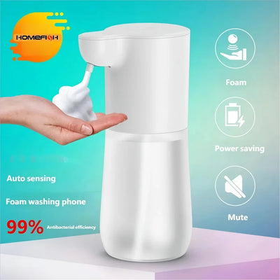 HOMEFISH Smart Sensor Automatic Soap Dispenser 350ml USB Charging Contactless Soap Foam Dispenser Hand Sanitizer Machine