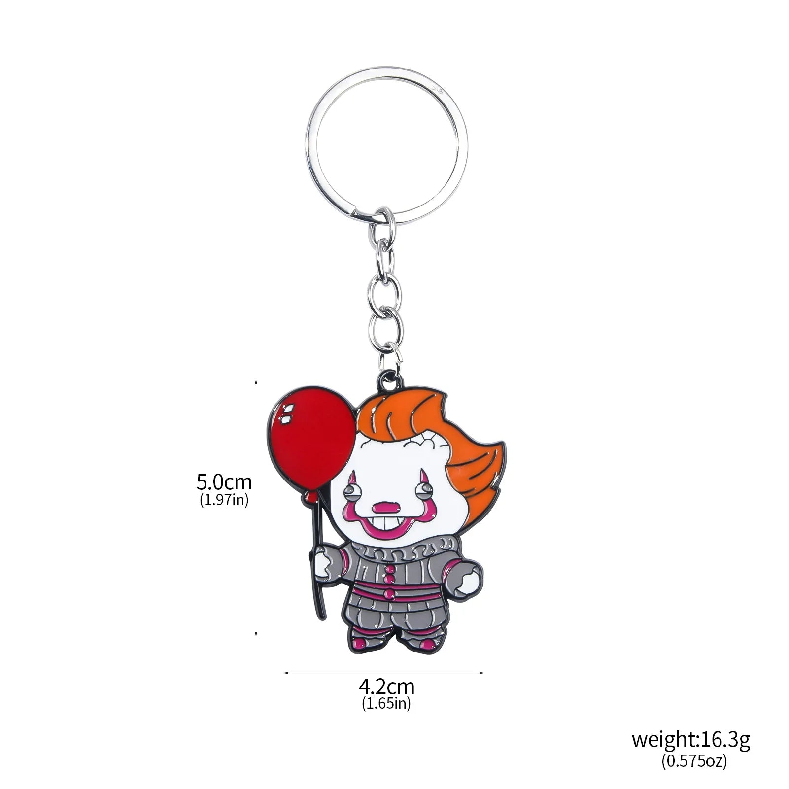 New Cartoon Anime Horror Killer Enamel Keychain Pendant Jack the Ripper Black Friday Keyring Cosplay Props Men Women Bag Jewelry