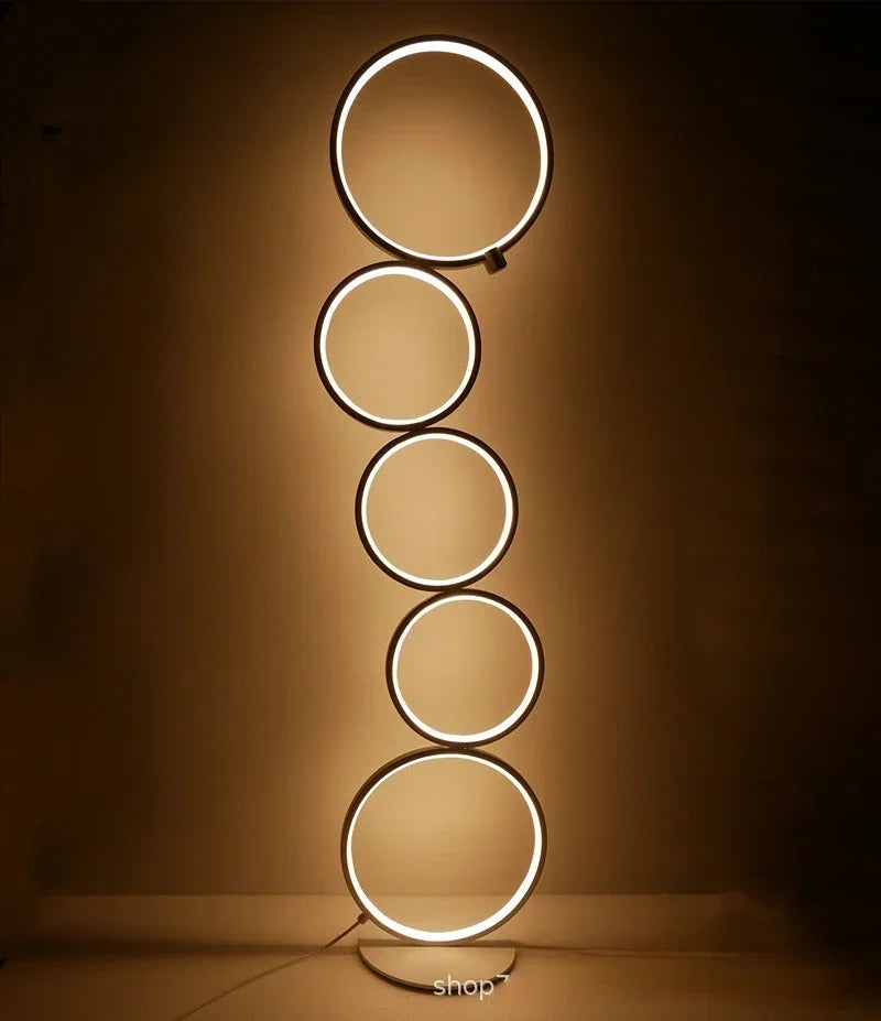Steadlong Modern LED Ring Touch Switch Floor Lights