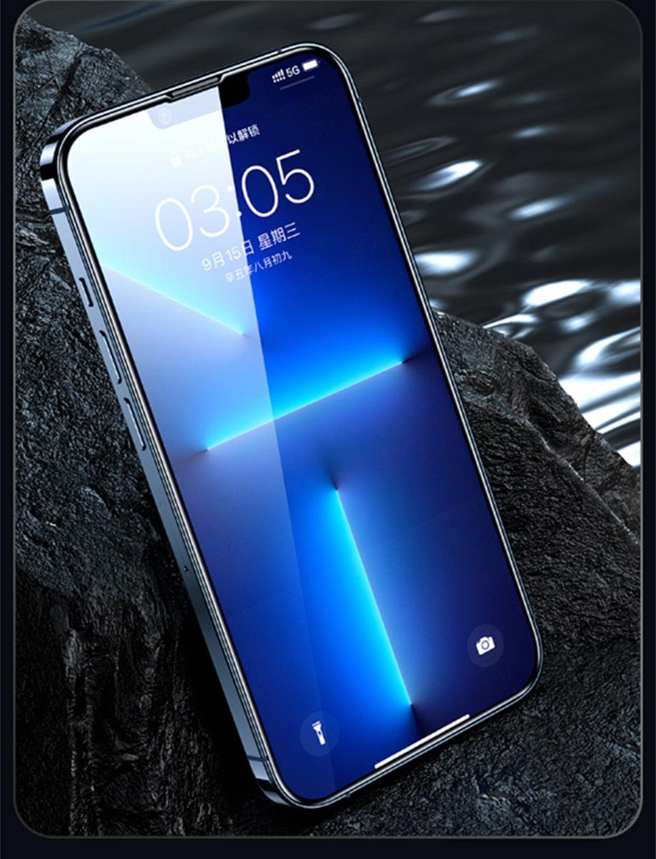 120D New upgrade Tempered Glass For iPhone 14 13 12 7 8 Plus Mini XR X XS Screen Protector For Iphone 14 13 12 11 Pro Max Glass Anti-Scratch HD Tempered Glass Screen Protector