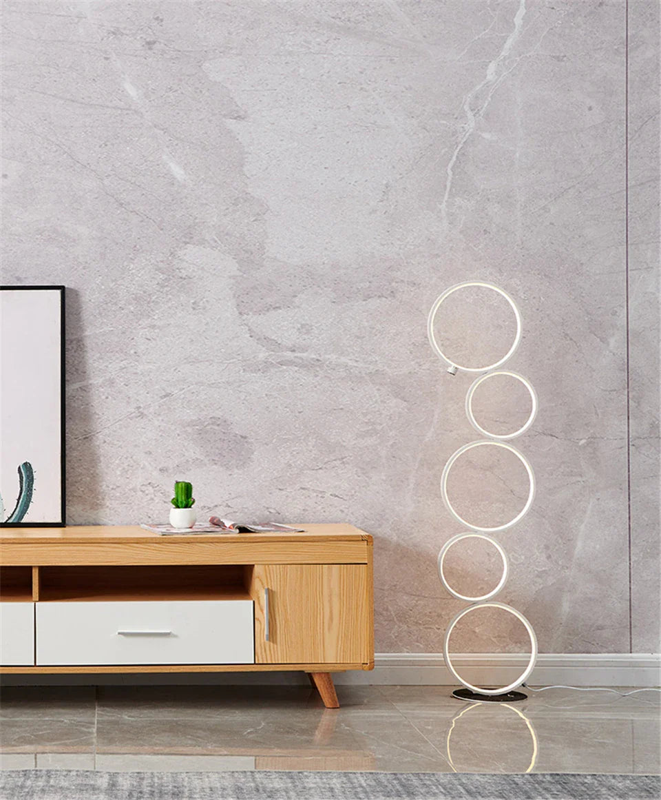 Steadlong Modern LED Ring Touch Switch Floor Lights