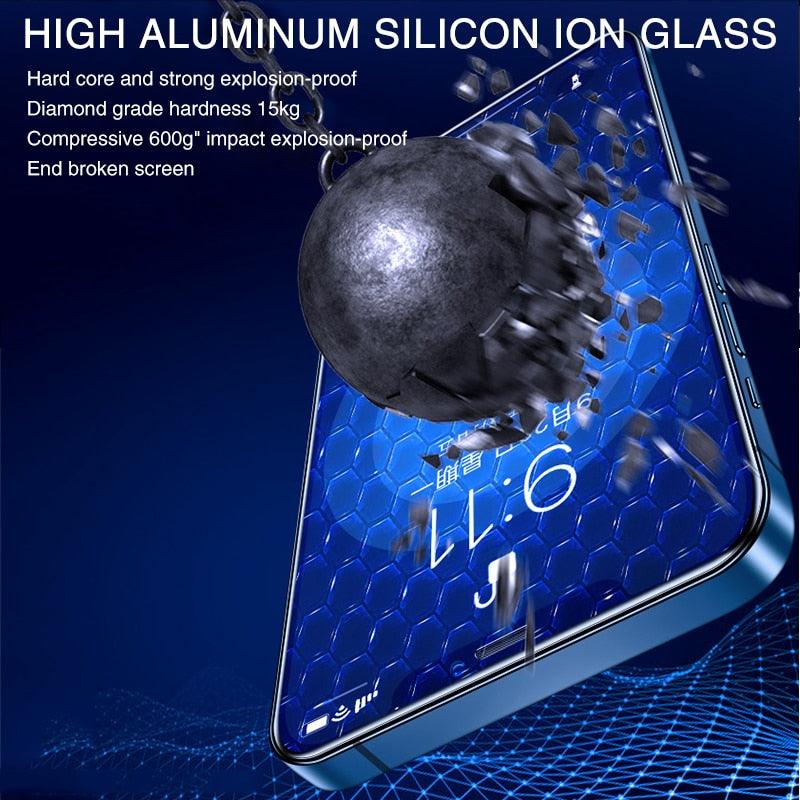 120D New upgrade Tempered Glass For iPhone 14 13 12 7 8 Plus Mini XR X XS Screen Protector For Iphone 14 13 12 11 Pro Max Glass Anti-Scratch HD Tempered Glass Screen Protector