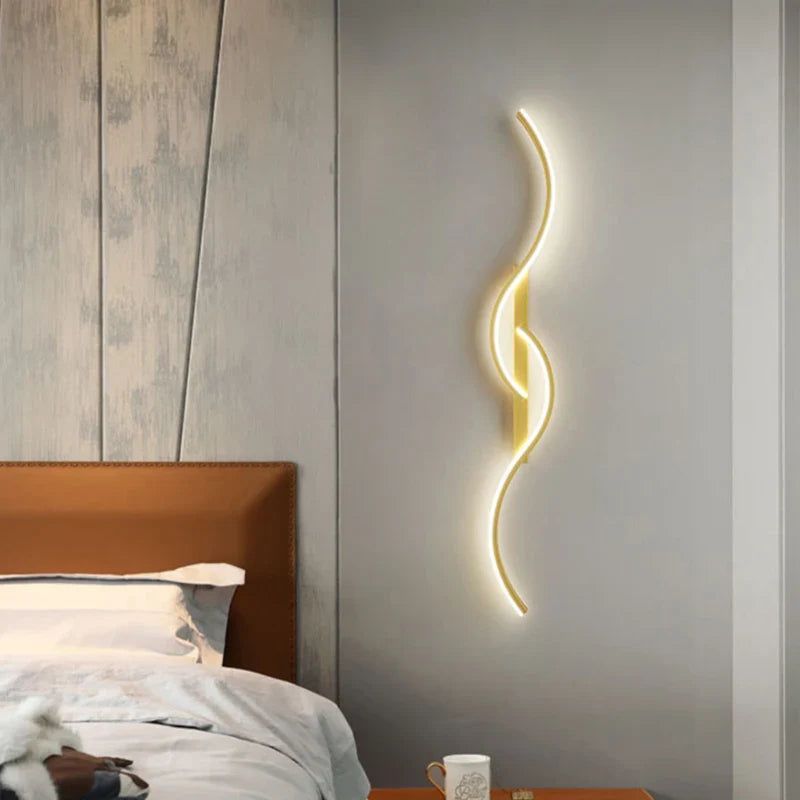Modern LED Wall Decor Lamp – Black/Gold Wall Sconces for Living Room, Dining Room, Bedroom, and Bedside Home Decoration