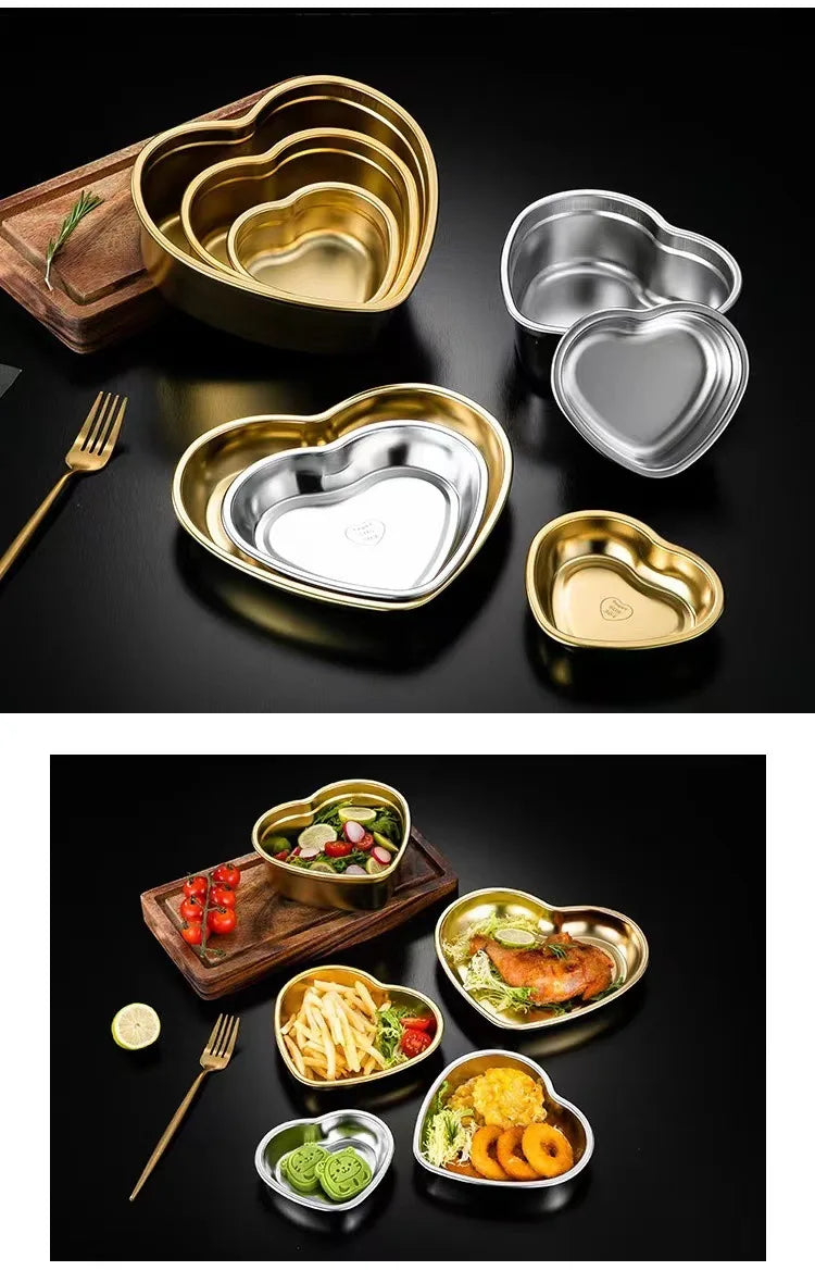 Heart Stainless Steel Bowl