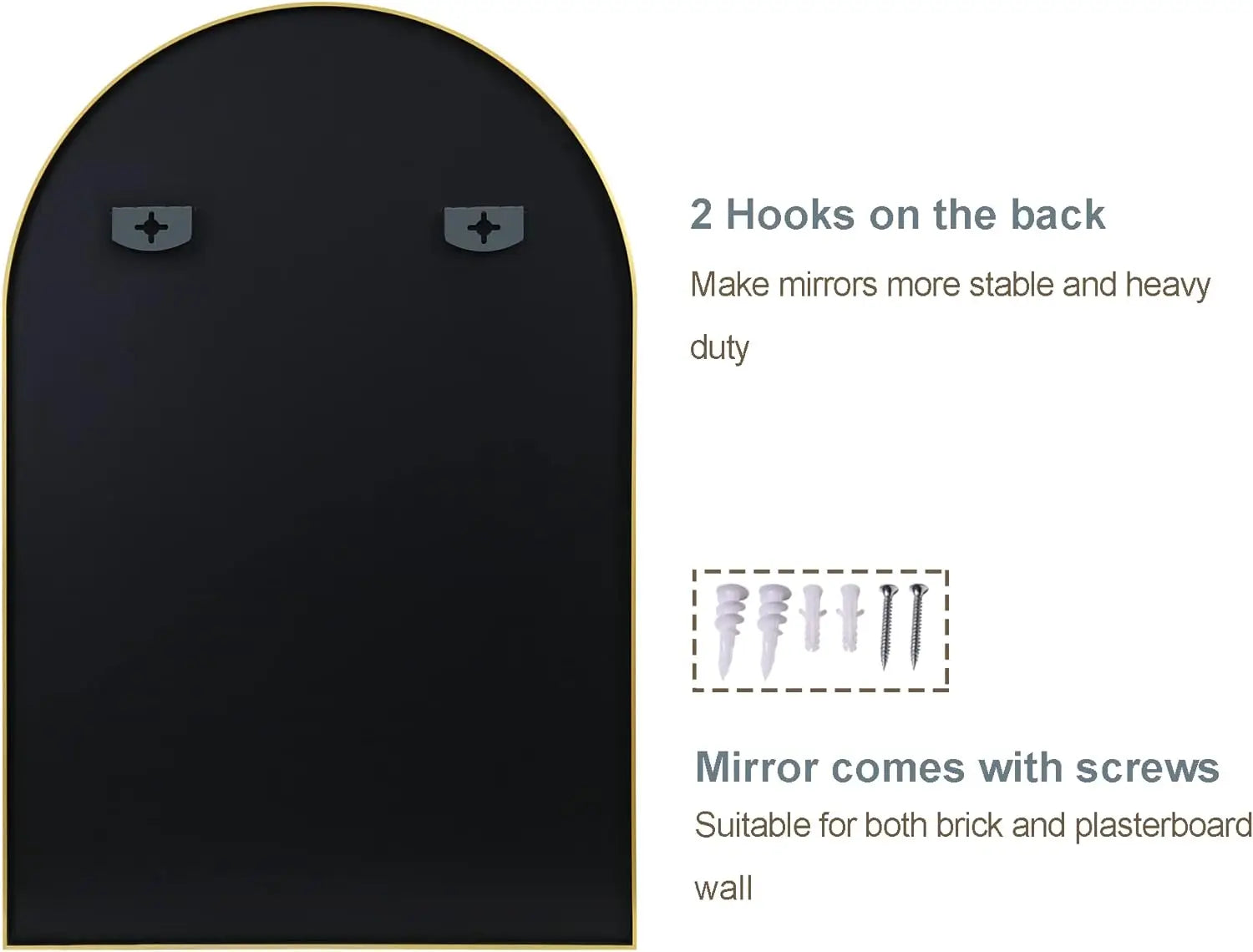 Mirror for Bathroom,Mirrors for Wall,24''x36'',Vanity Mirror for Bedroom Dresser, Entryway, Living Room, Metal Frame