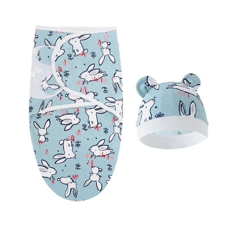 Extra Soft Baby Blanket Hat Set 0-6 Months