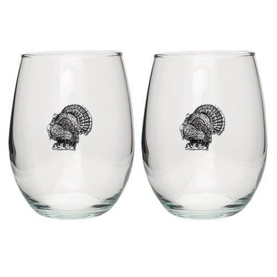Turkeys Stemless Goblets (Set of 2)