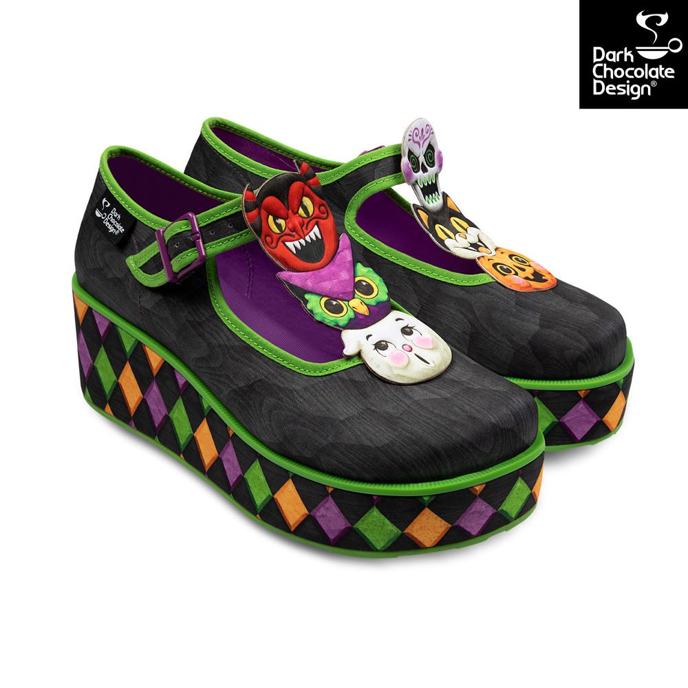 Hot Chocolate Design Spooky Gang Women's Mary Jane Platform